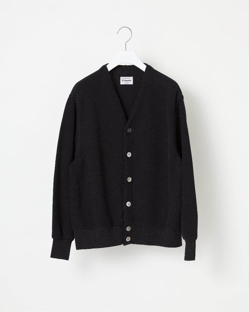 【yonetomi】WAVE COTTON KNIT CARDIGAN