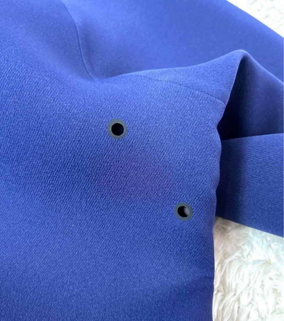 【極美品】TOMORROWLAND ロングチェスターコート 無縫製 ブルー L