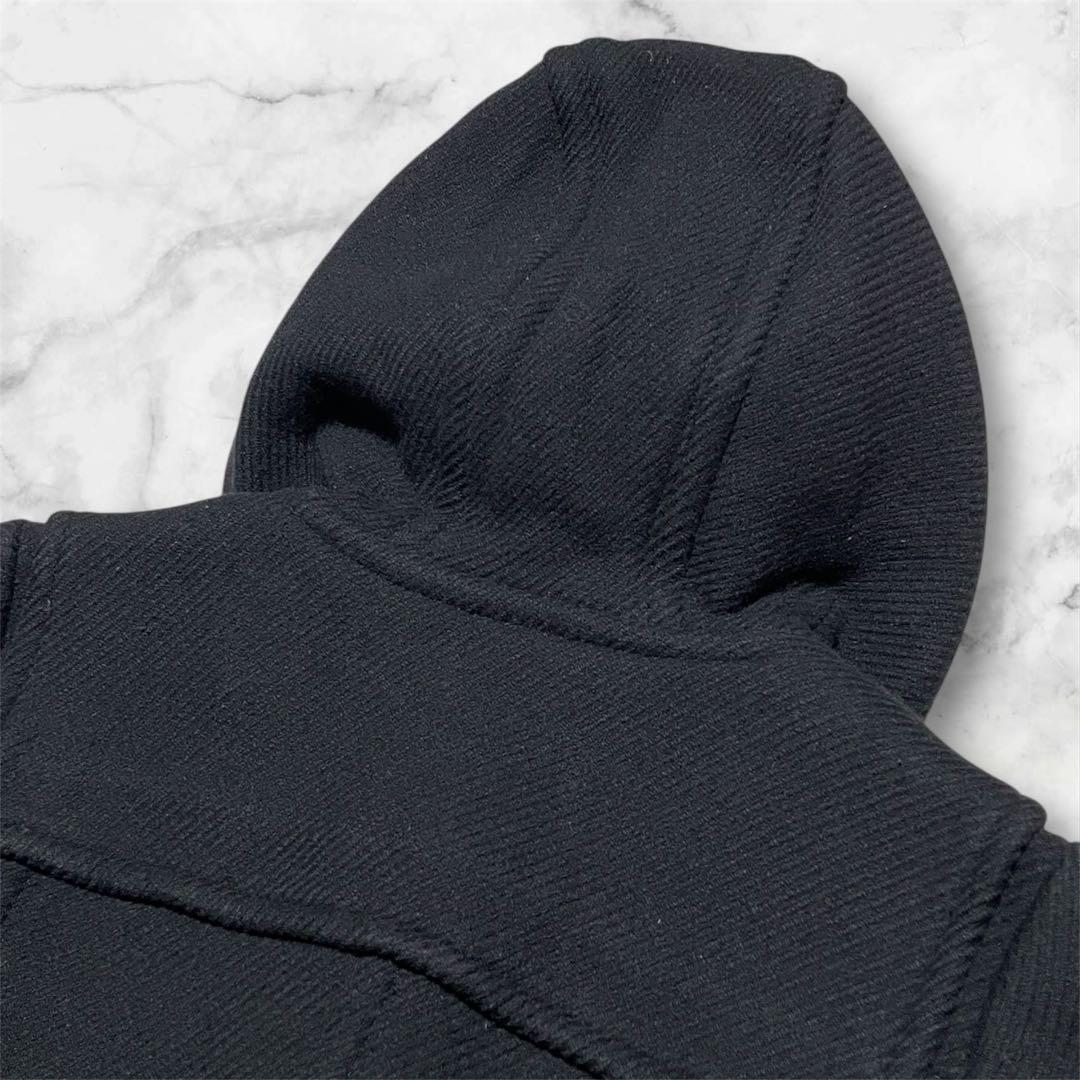 【美品】バーバリー、ダッフルコート、Lサイズ、ノバチェック、シャドーホース、黒