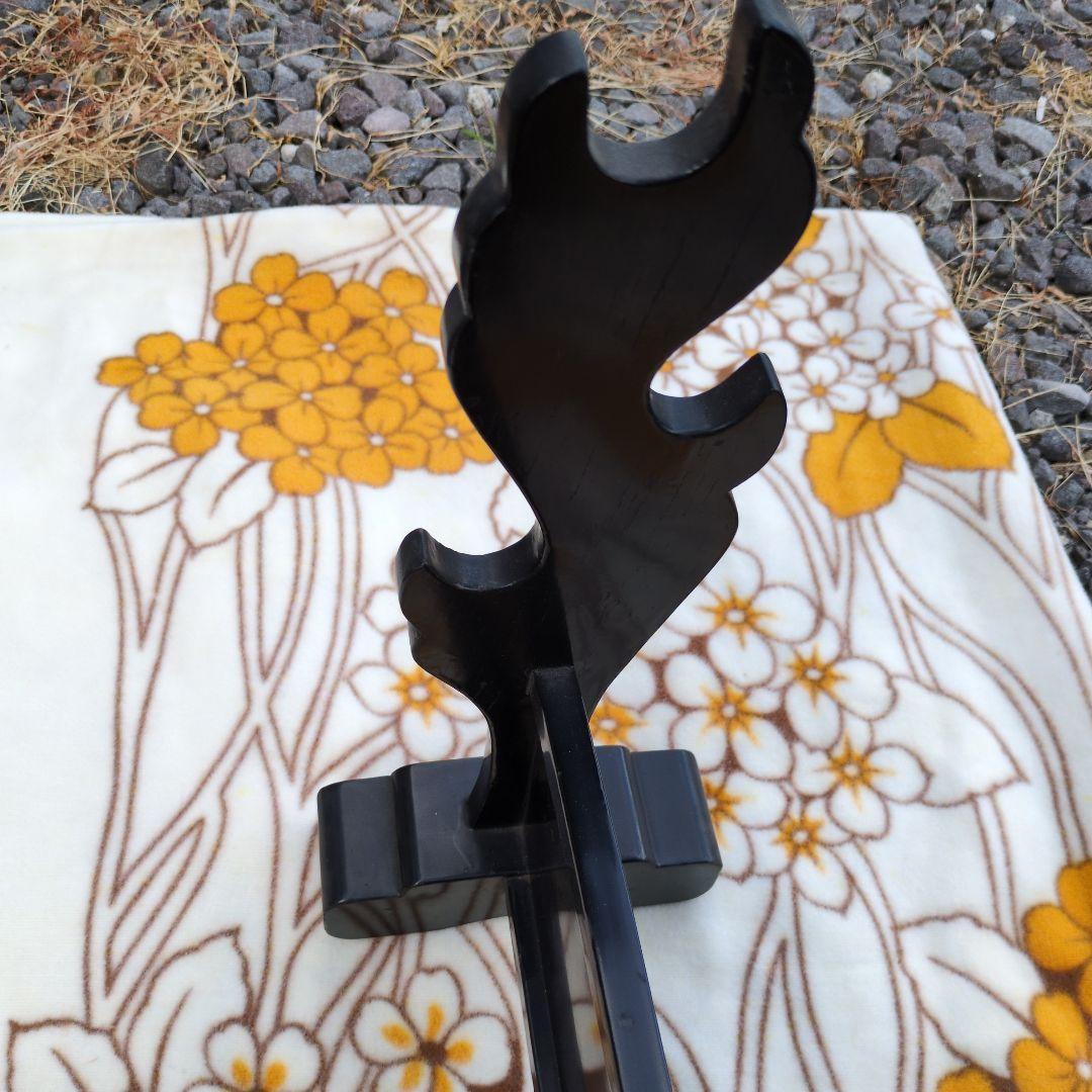 刀掛 螺鈿 葵の御紋 家紋 木製 金 漆 日本刀 太刀 武道具 模造刀