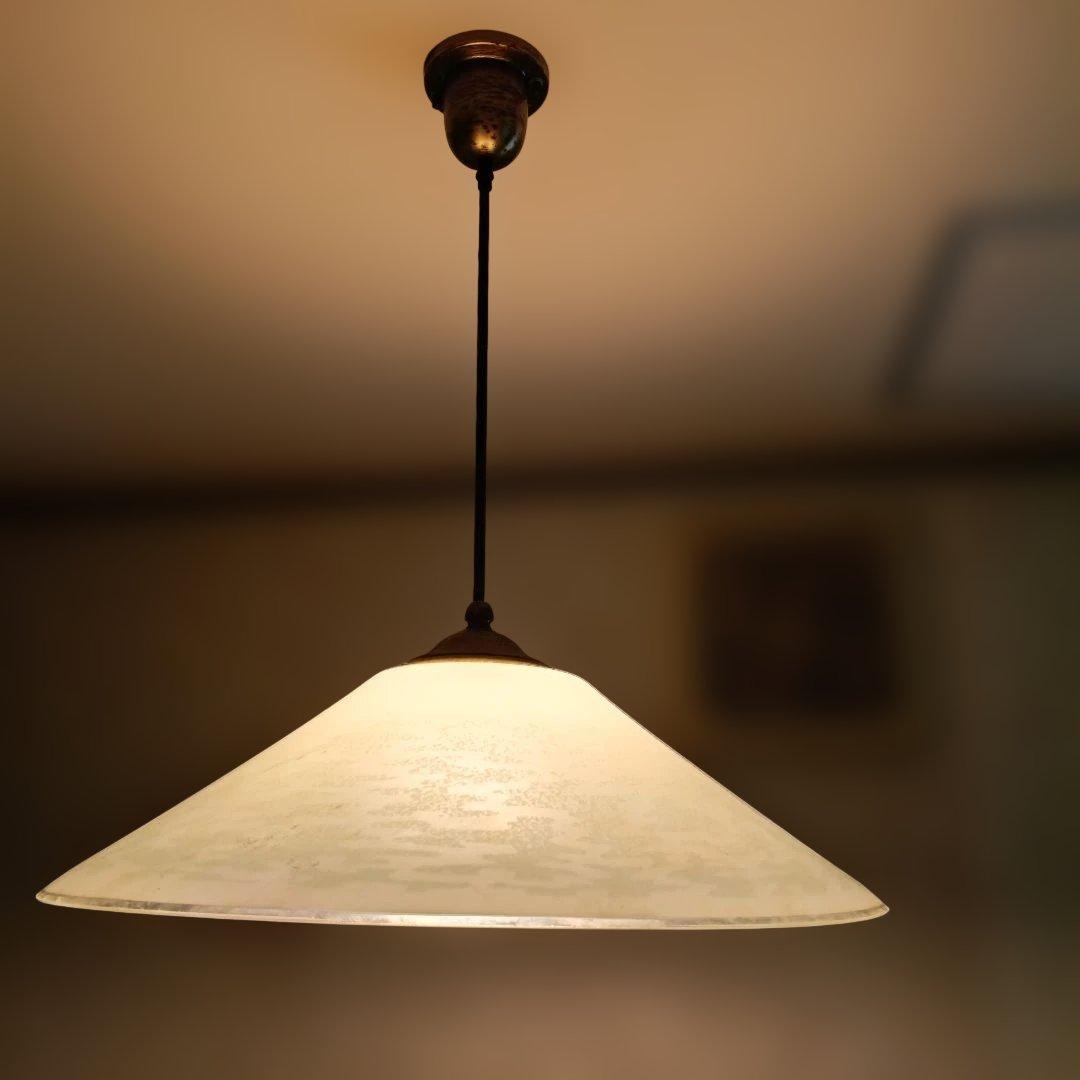 円錐形ガラスシェードシーリングライト