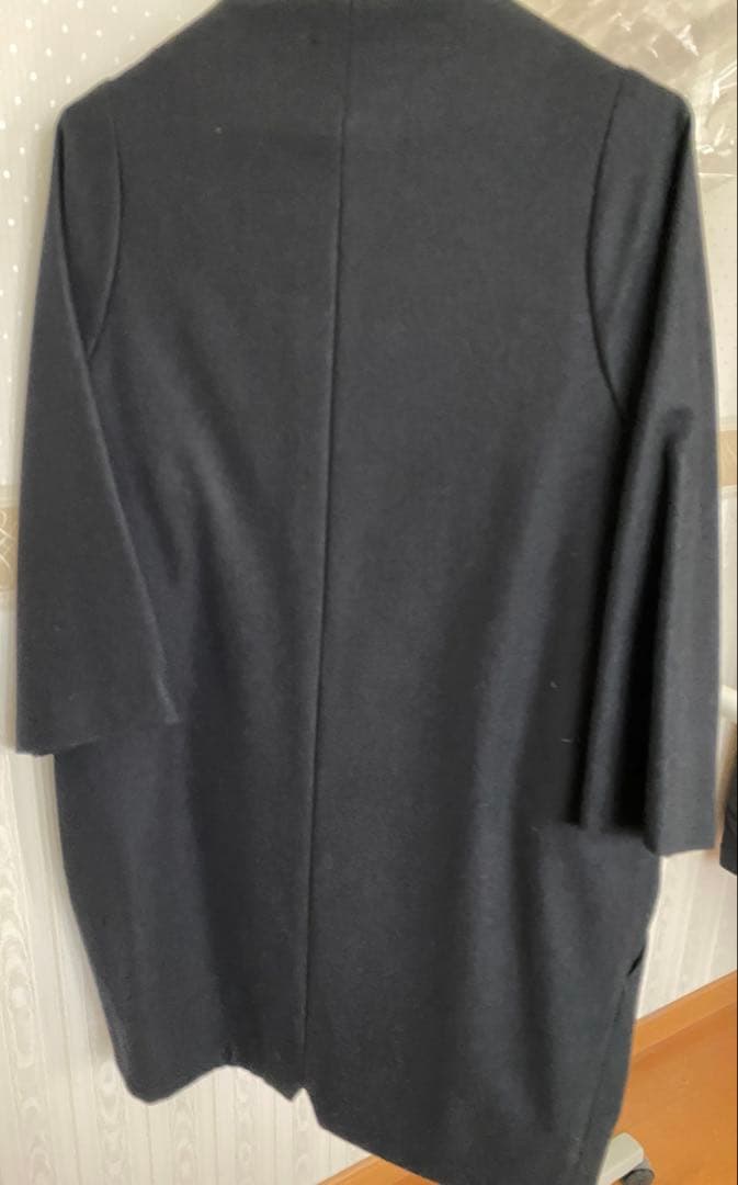 abc123　nitca ニトカ ノーカラーコクーンコート 黒