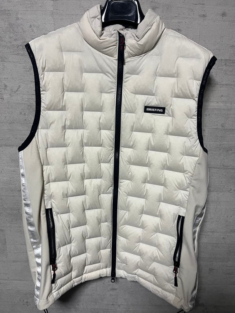 MEN’S HYBRID DOWN VEST BRIEFING M ホワイト