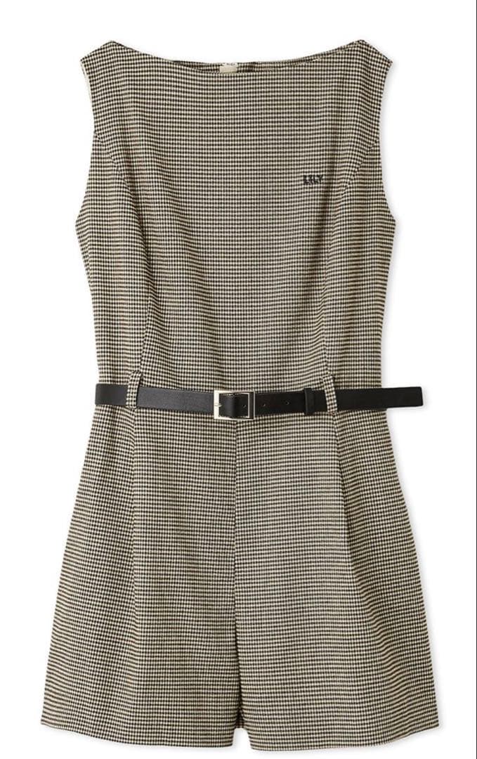 LILY BROWN ベルト付きミニロンパース