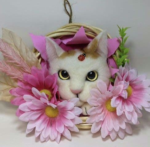 オーダーメイドリース　羊毛フェルト