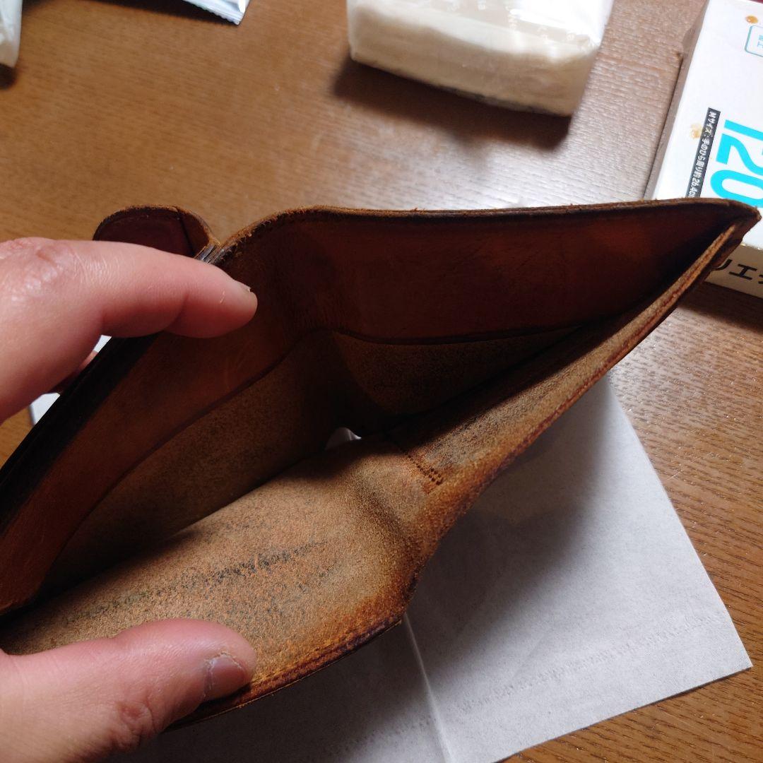 ゴローズ 二つ折り財布 茶色 　コンチョ付き