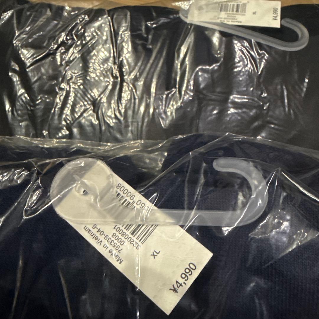 3点セットGAP ロゴ 犬 服パーカー 新品 XLサイズ ブラックグレーネイビー