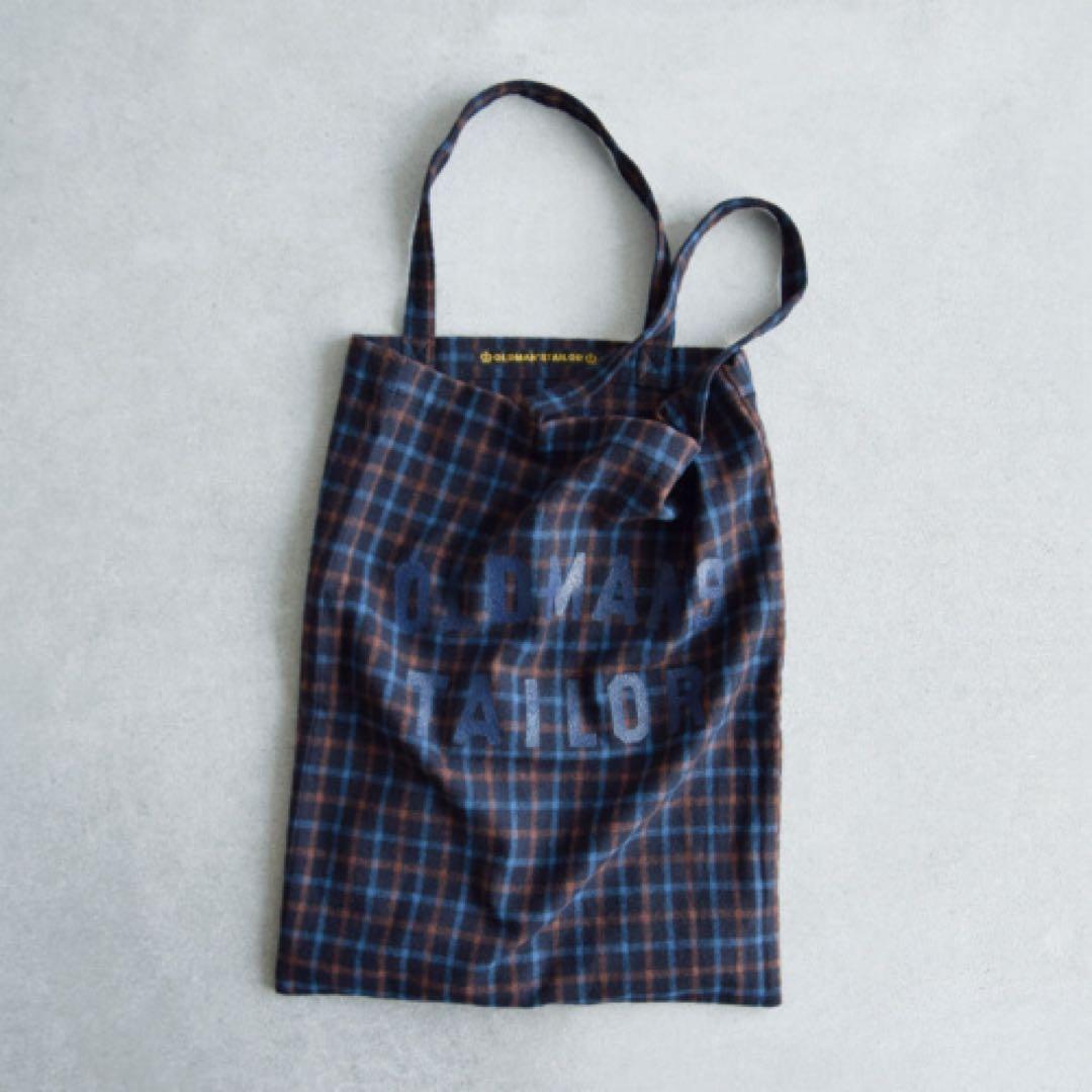 R & D.M.Co- オールドマンズテーラー ウール チェック トートバッグ