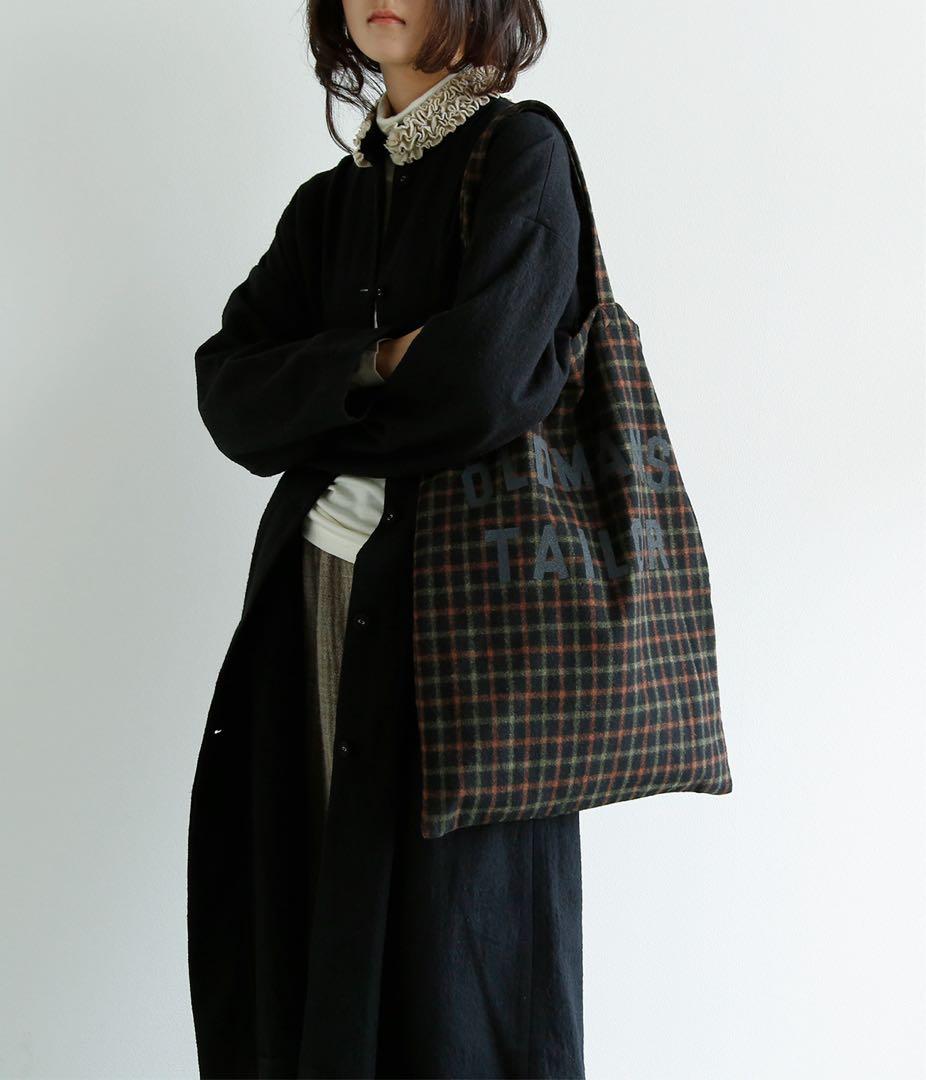 R & D.M.Co- オールドマンズテーラー ウール チェック トートバッグ