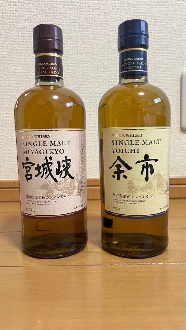 宮城峡・余市 シングルモルトウイスキーセット