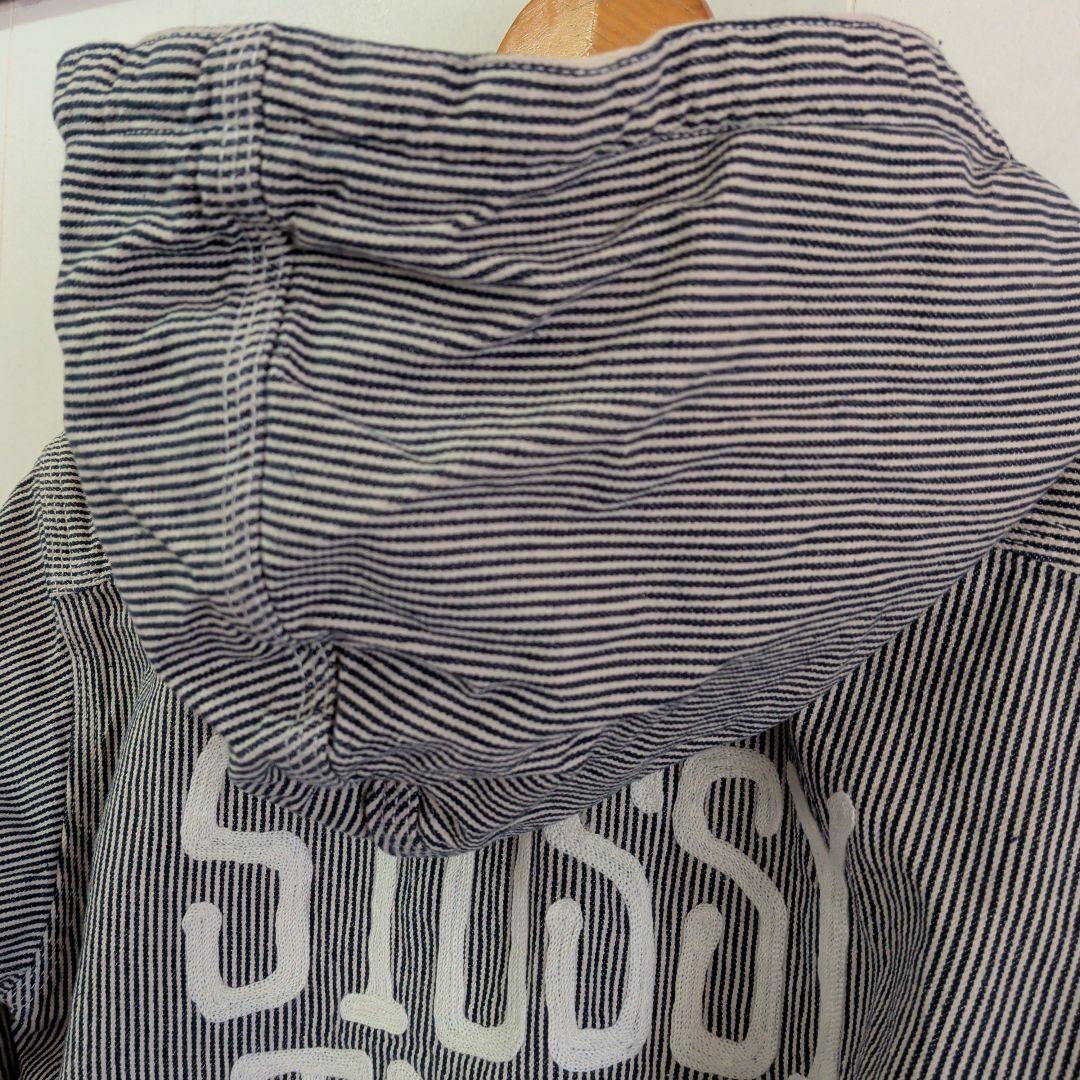 ジャケット・アウター stussy tribe hooded jacket M stripe
