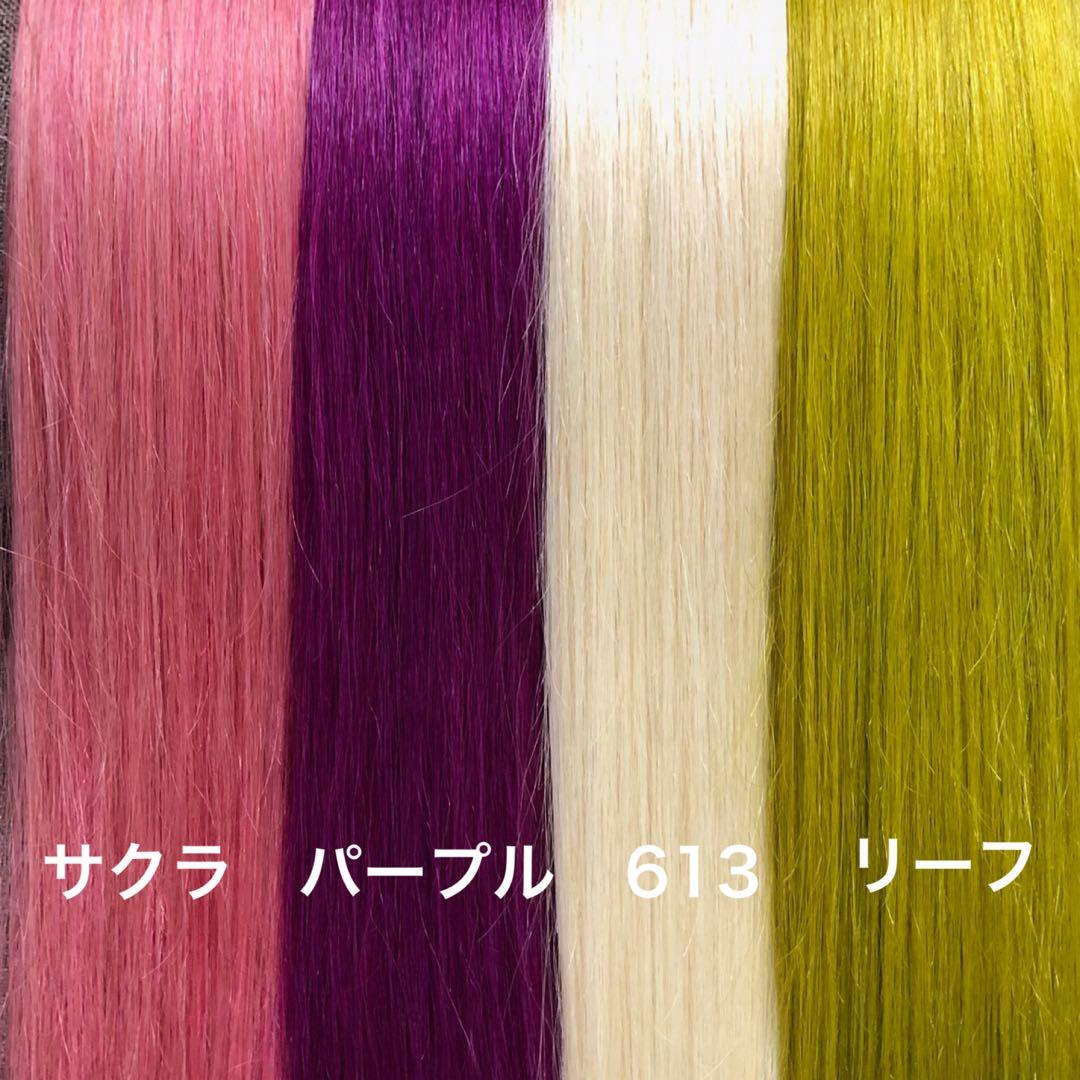 編み込みエクステ ロングストレート　束毛