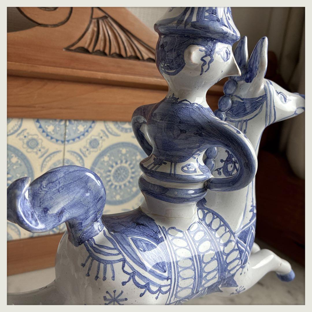 Bjorn Wiinblad キャンドルスタンド　1997年　アトリエ手捻り作品