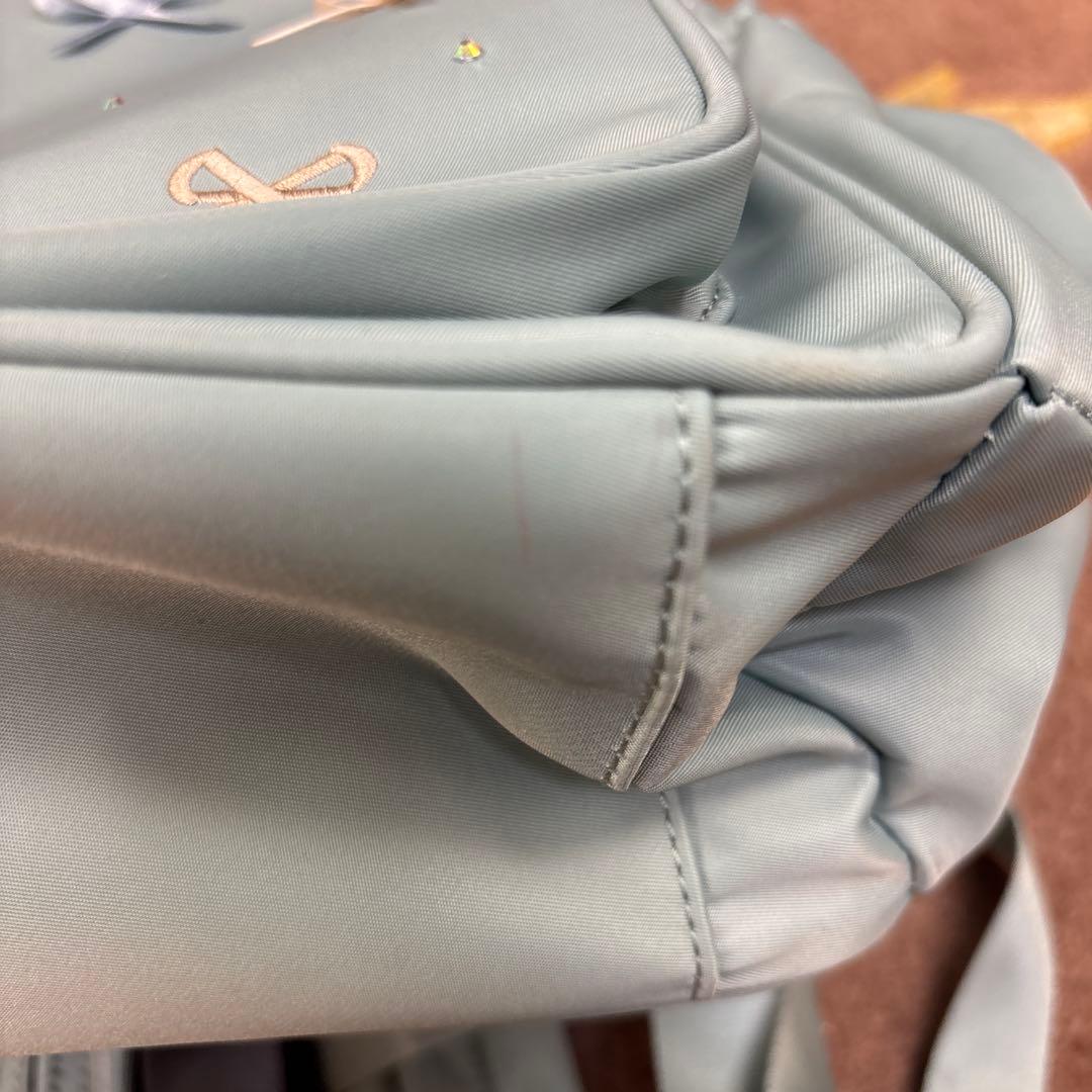 〜Plumeria〜TOCCA トッカ　大きめ　水色リボン装飾 リュック