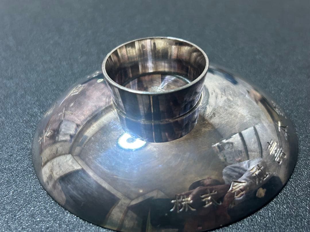 ガラス製丸型皿 木箱付き