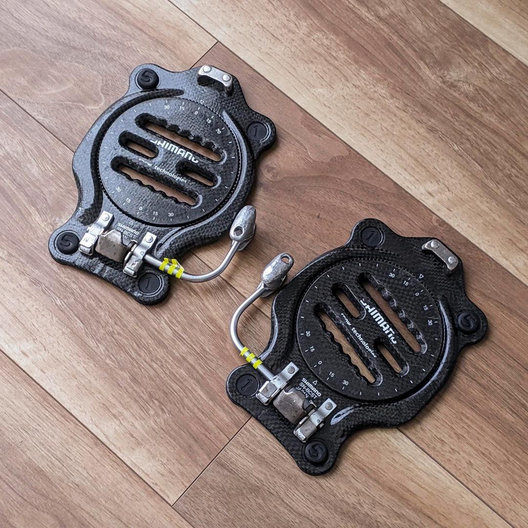【レア】カーボン製！シマノ クリッカー ステップイン バインディング