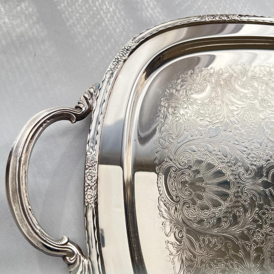 【CAMILLE】ティーサービス 5点 トレー ティーポット 薔薇のレリーフ