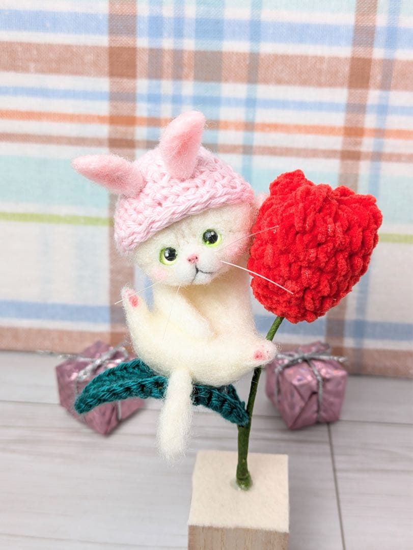 ハンドメイド　羊毛フェルト　猫　再販ページ♪