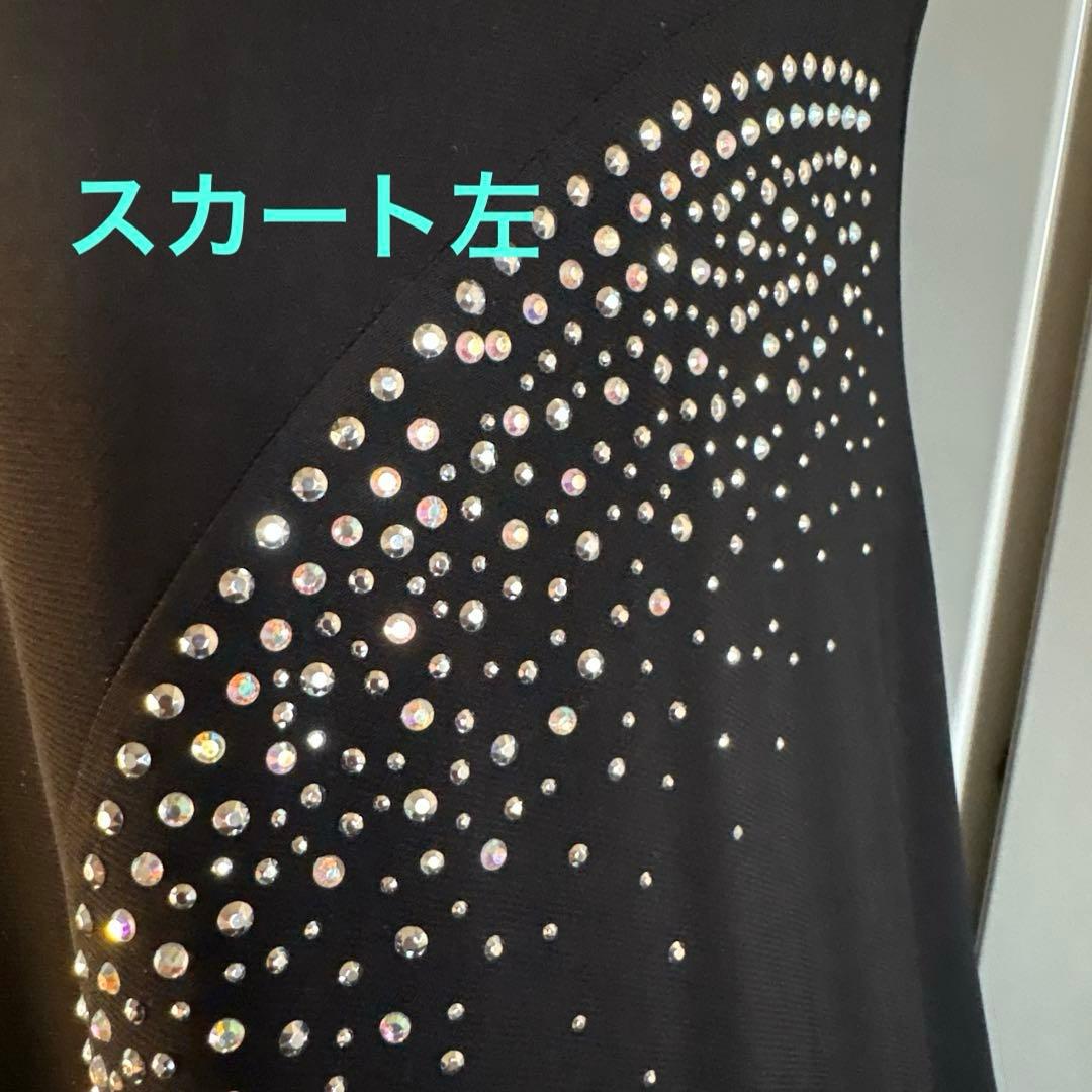 社交ダンス レッスンウェア エル・プラト　オーロラストーン装飾セットアップ