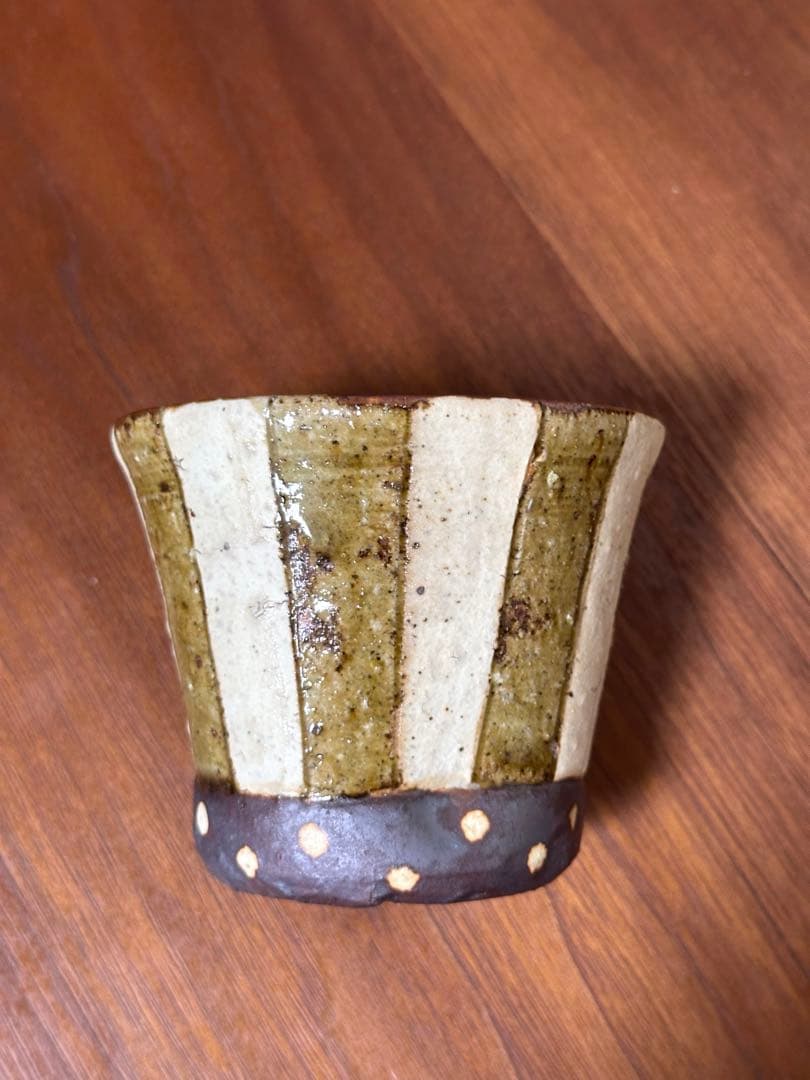 未使用あり阿部誠　大皿小中皿長皿マグカップゴブレットカップ笠間焼き7点セット