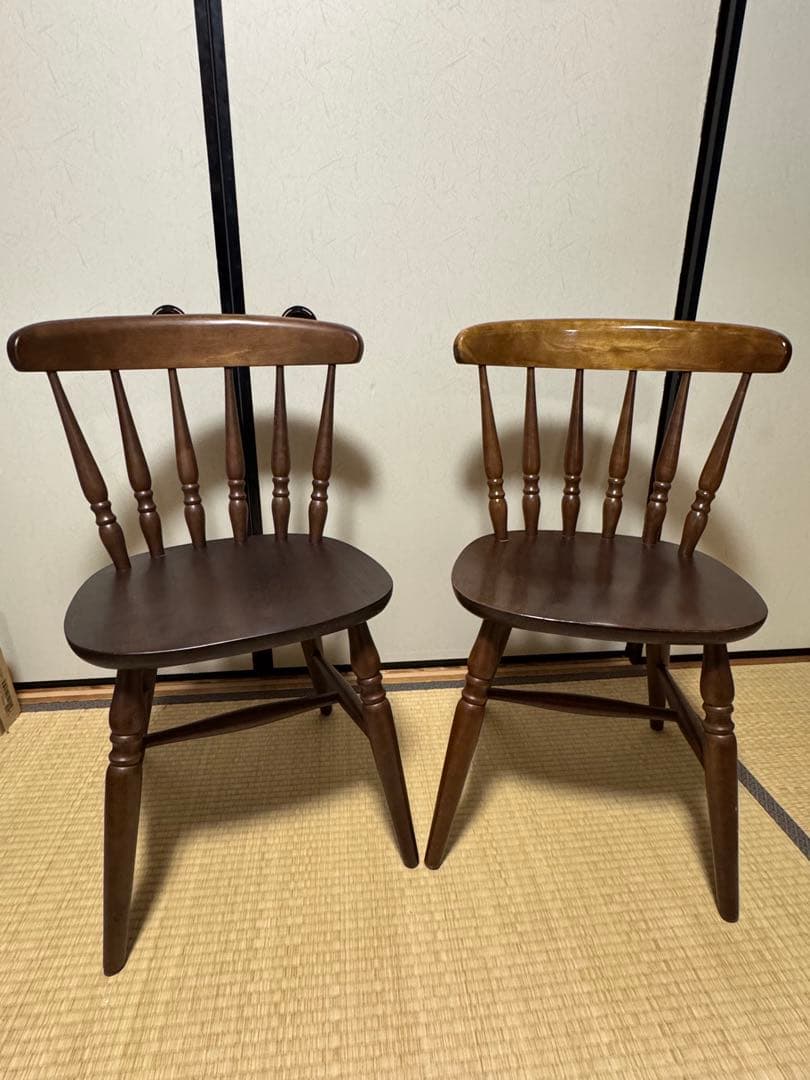 ダイニングチェア ウィンザーチェア 2脚セット マレーシア