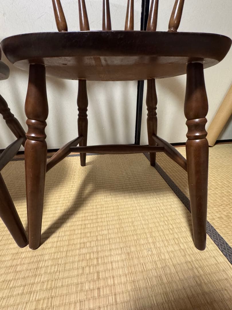 ダイニングチェア ウィンザーチェア 2脚セット マレーシア