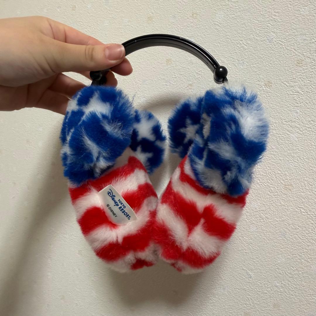 【本日限定10%オフ】ディズニー イヤーマフ 耳あて アメリカ国旗柄　星条旗