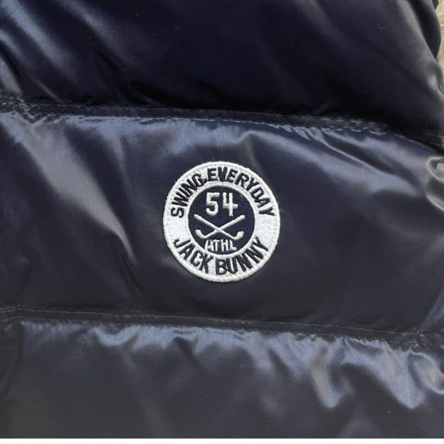 極美品　ジャックバニー　ダウンベスト　フルジップ　ダブル　サイズ5 ネイビー