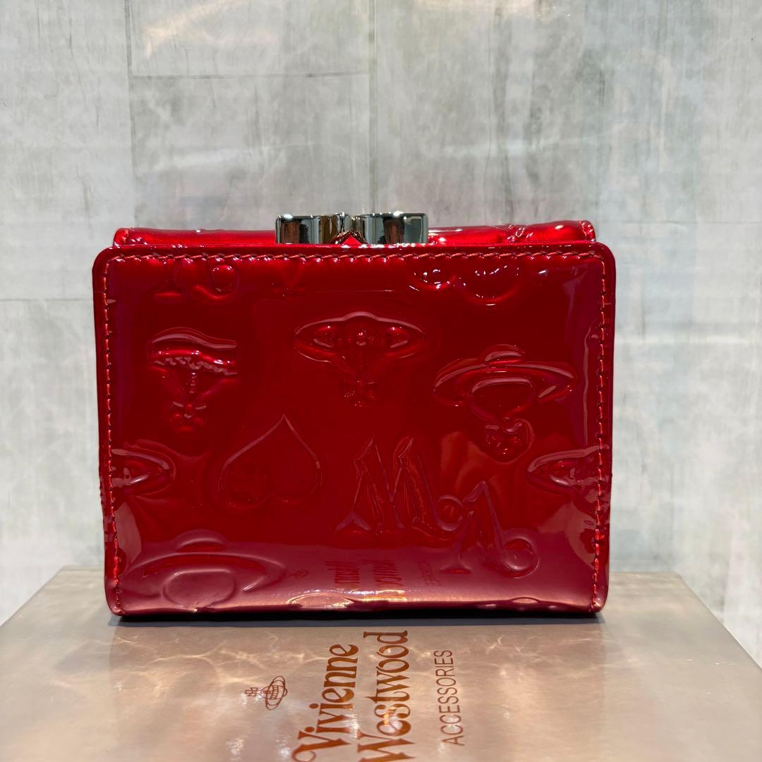 Vivienne Westwood 3つ折り財布 / レッド/シルバー金具付き
