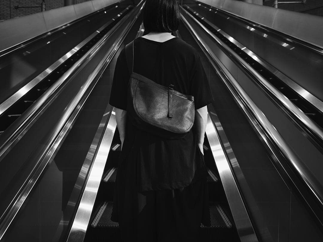 T.T×ELIMINATOR leather newsboy bag