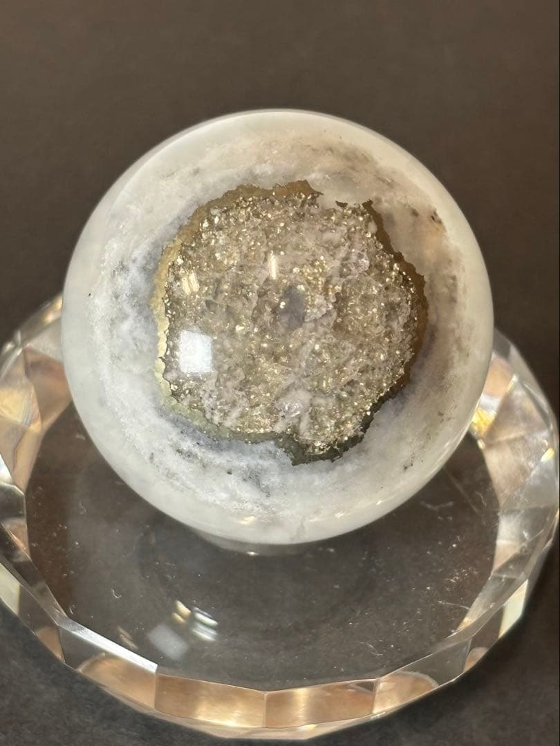 パイライトインフローライト　スフィア　4.22cm 天然石