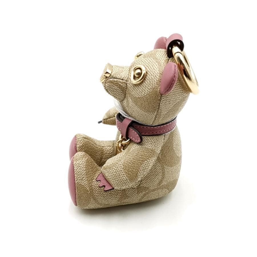 超美品 コーチ COACH チャーム キーリング クマ 11-26011911