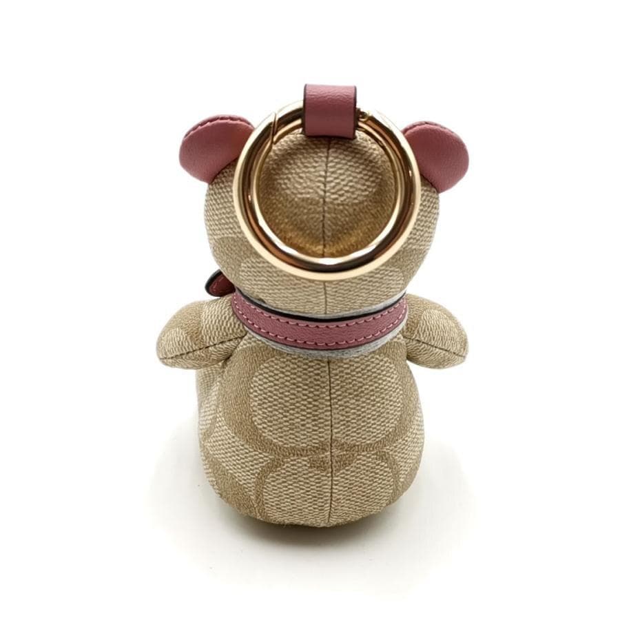 超美品 コーチ COACH チャーム キーリング クマ 11-26011911