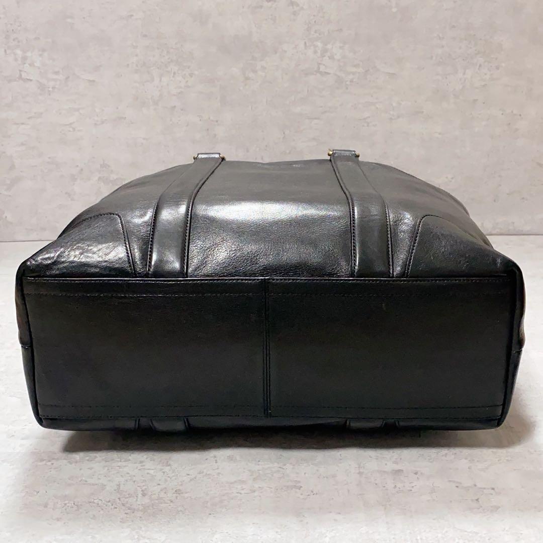 美品✨COACH コーチ トートバッグ 2way ショルダーバッグ A4収納 黒