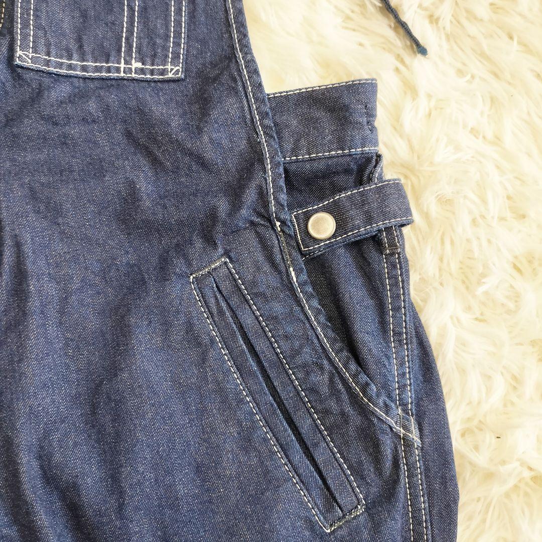 JOHNBULL フレンチサロペット L インディゴ ZP118