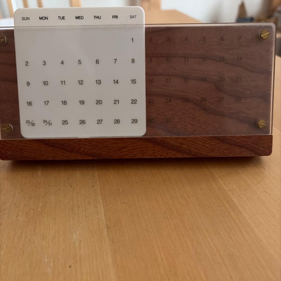 ハコア　万年カレンダー　欅