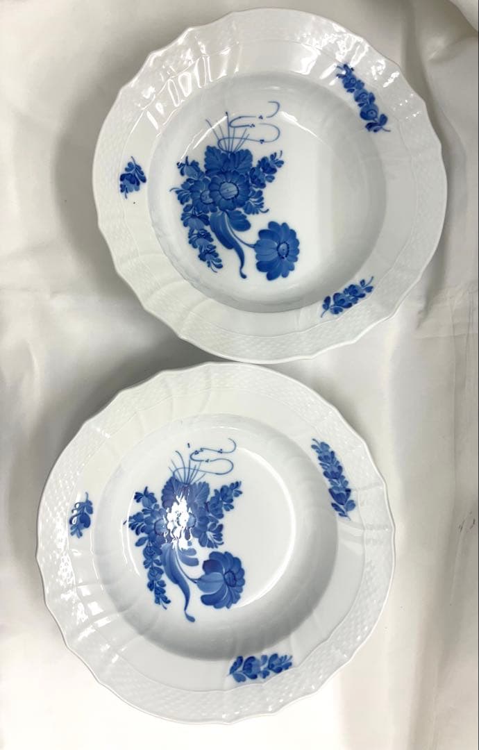 ロイヤルコペンハーゲン・ブルーフラワー カーブ　 スーププレート　お皿