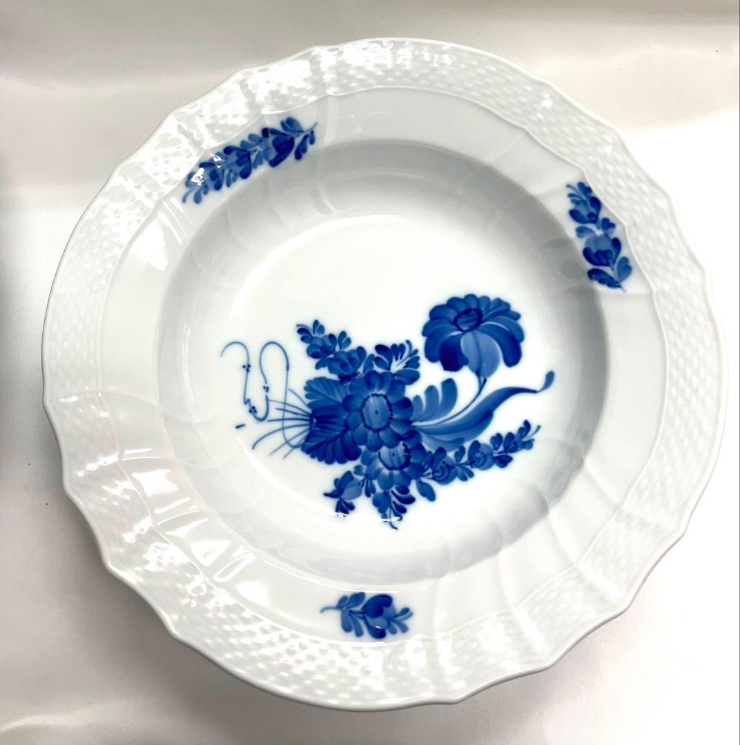 ロイヤルコペンハーゲン・ブルーフラワー カーブ　 スーププレート　お皿