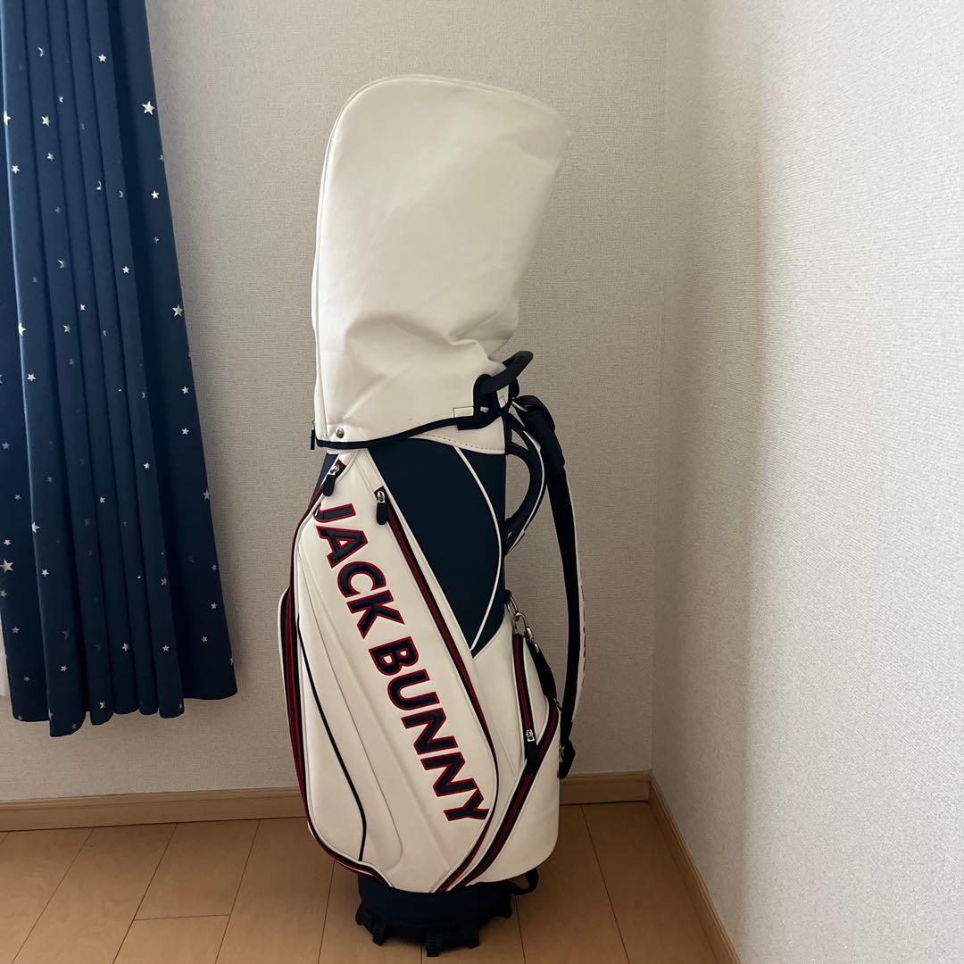 はらJACK BUNNY キャディバッグ ホワイト/ネイビー