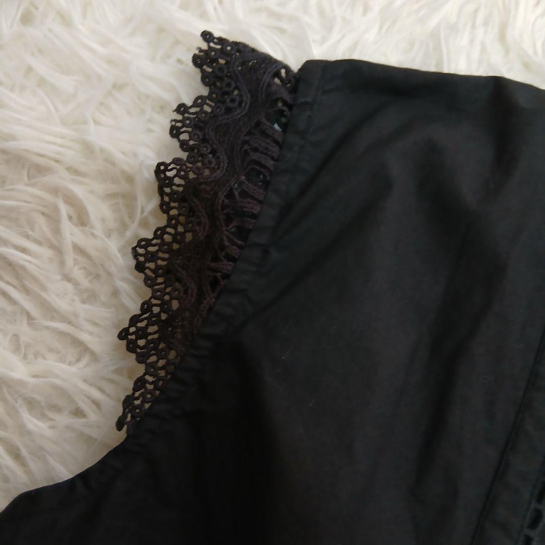 【美品】【Curensology】24SSコットンレースオールインワン　ブラック