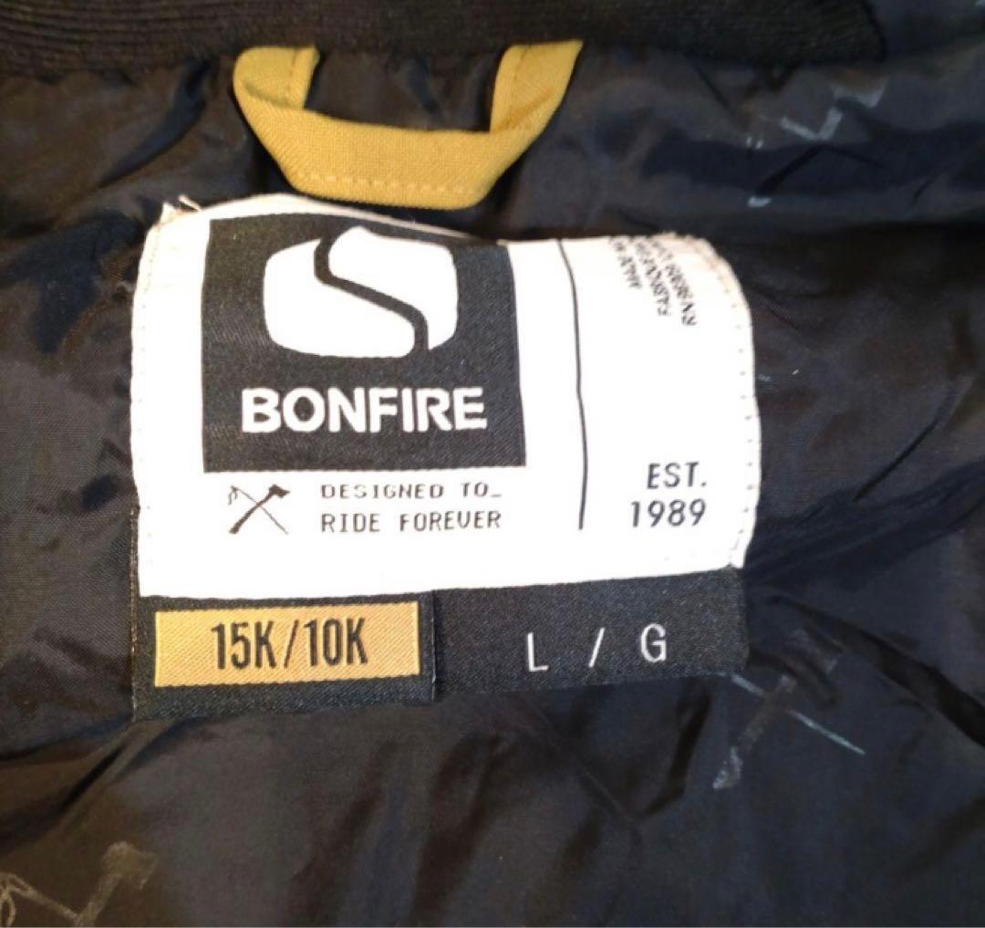 BONFIRE スノーボードジャケット イエロー/ブラック　中古美品
