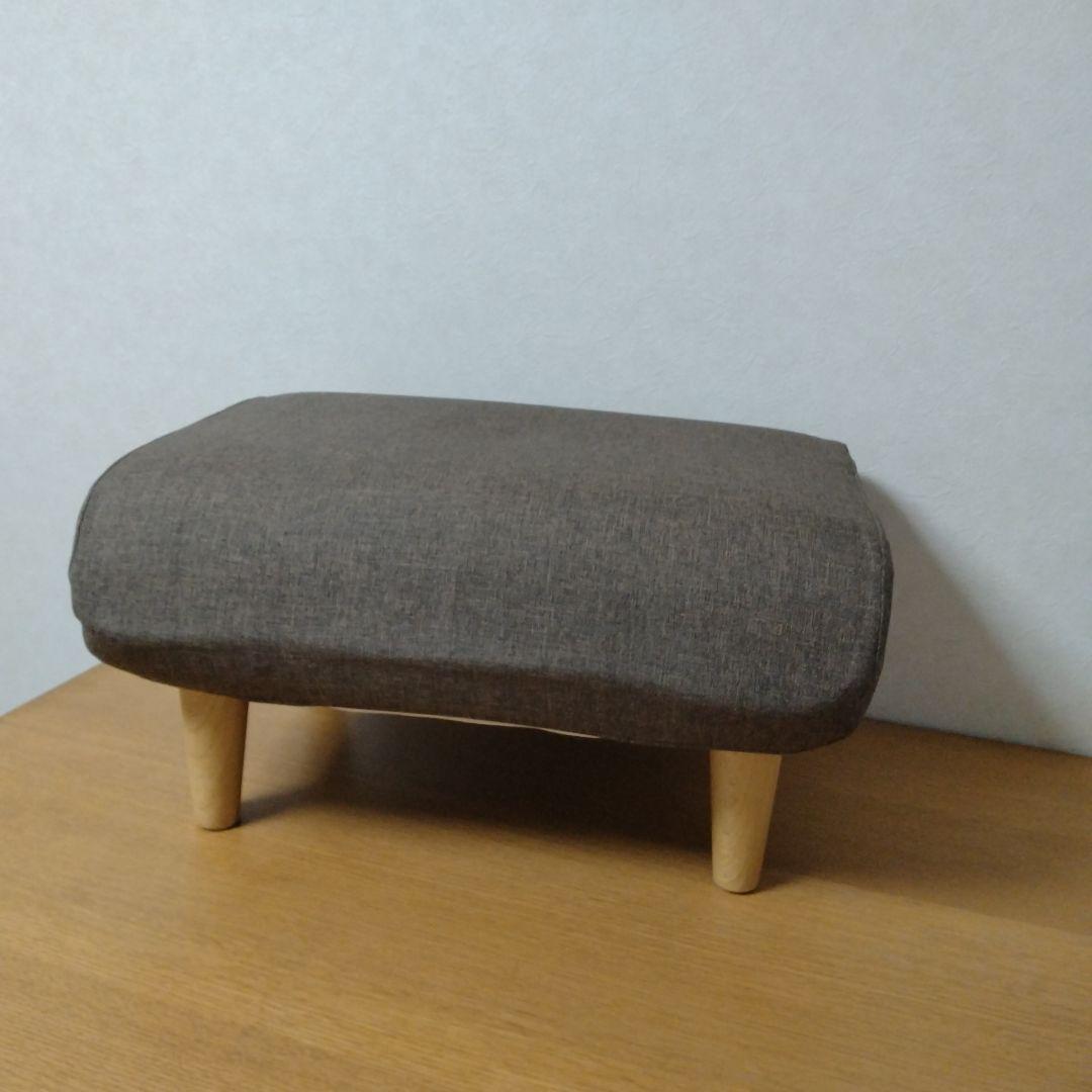 オットマン　国産　日本製　ホワイト　ブラウン　専用カバー付き