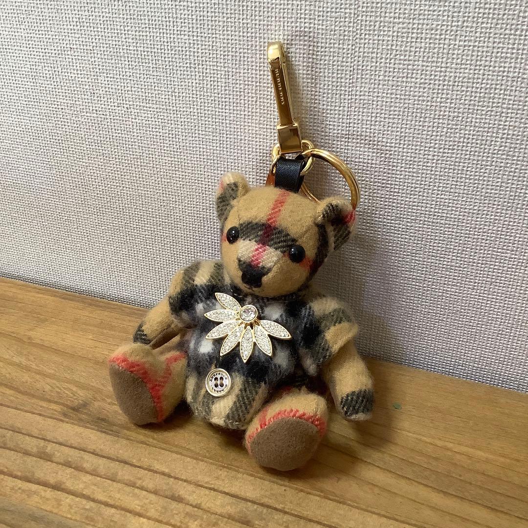 バーバリー　トーマスベア　チャーム　チェック　クマ　キーホルダー　バッグチャーム