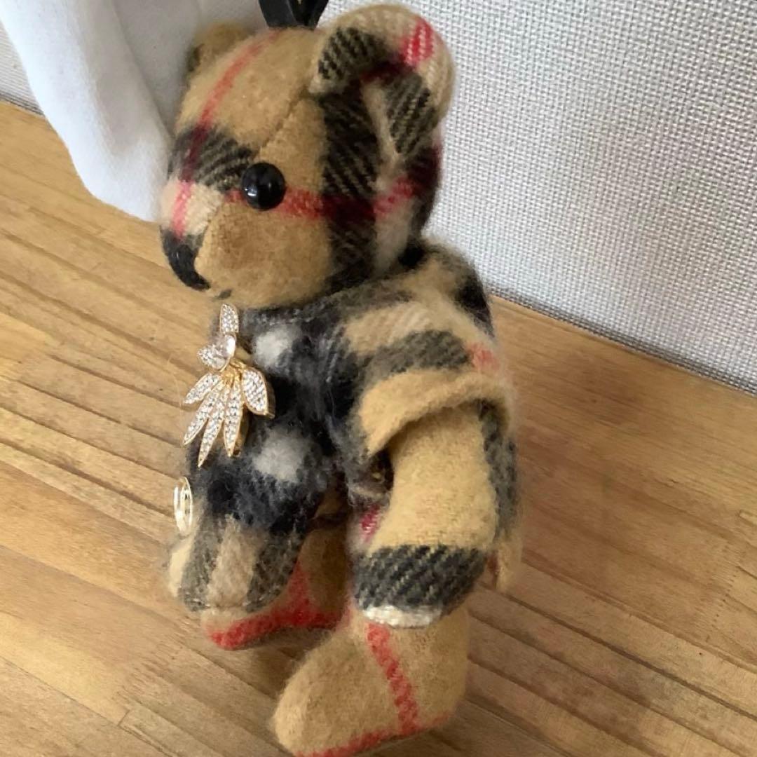 バーバリー　トーマスベア　チャーム　チェック　クマ　キーホルダー　バッグチャーム