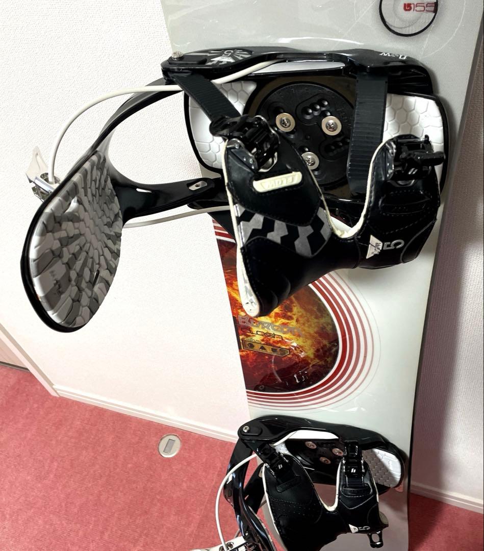 BURTON バートン スノーボード　バインディング付　ケース付き　155