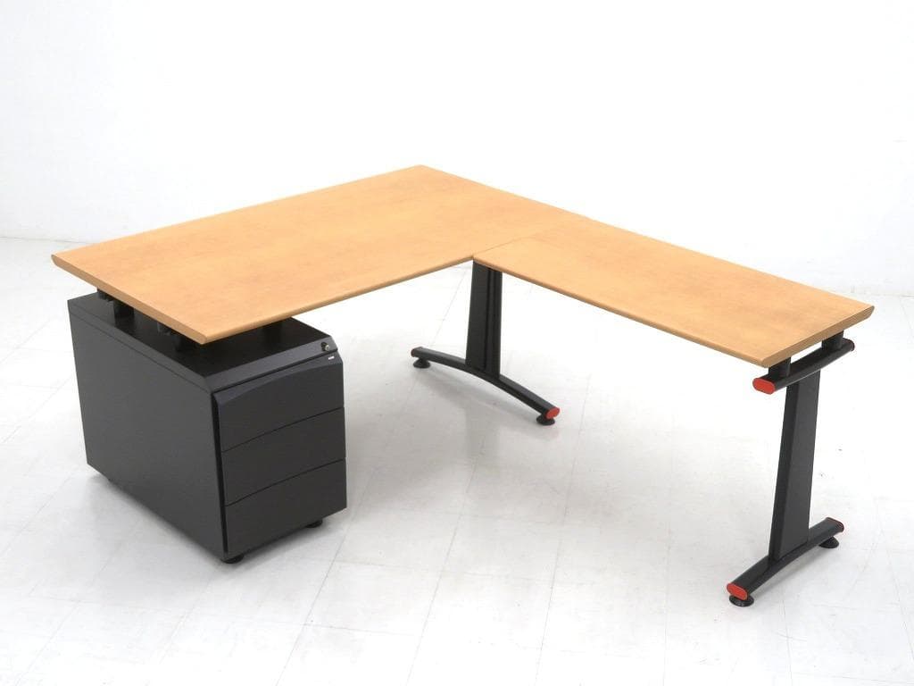 knoll ノール　ビンテージ　L型デスク　書斎机　モダン　エグゼクティブデスク