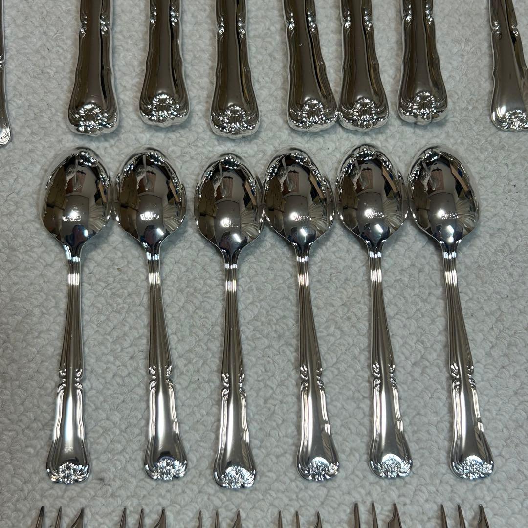 新品未使用品　WAKO　銀座和光　銀仕上げ　カトラリーセット　11種類　41本