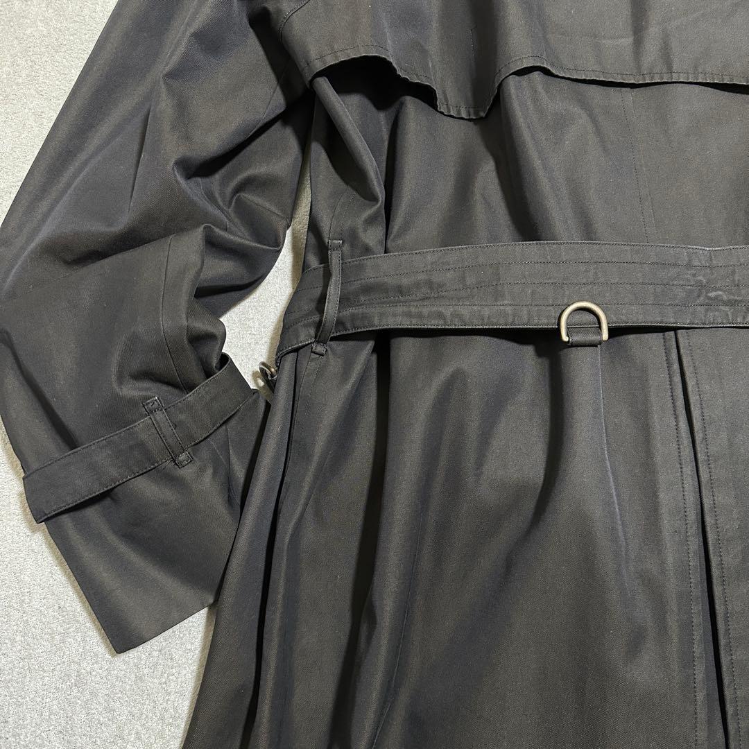 マ*ス様 大きいサイズ✨現行アクアスキュータム　トレンチコート　ブラック　New
