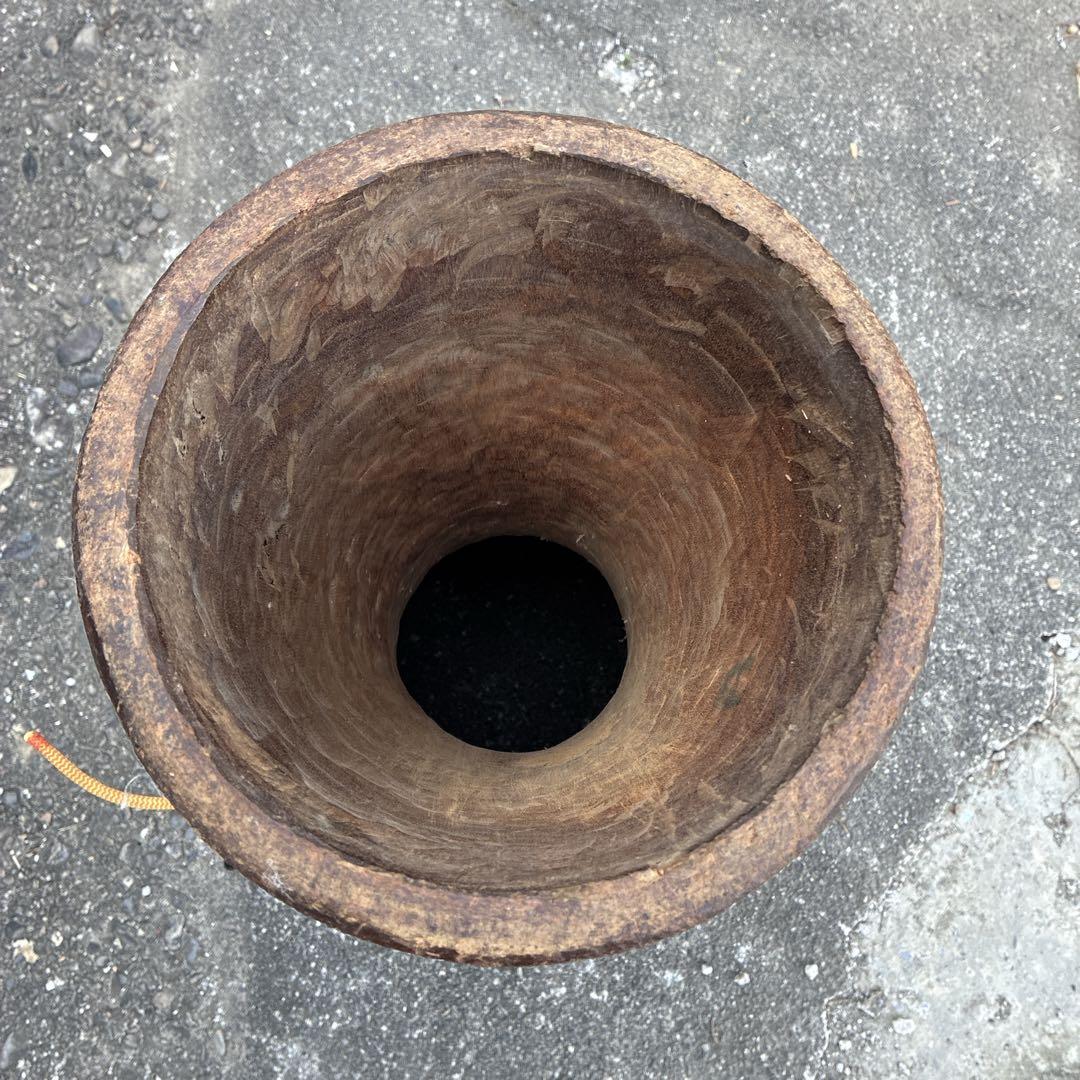 アフリカ 民族 打楽器 大型 ジャンベ ケース付き高さ63cm 打面32cm