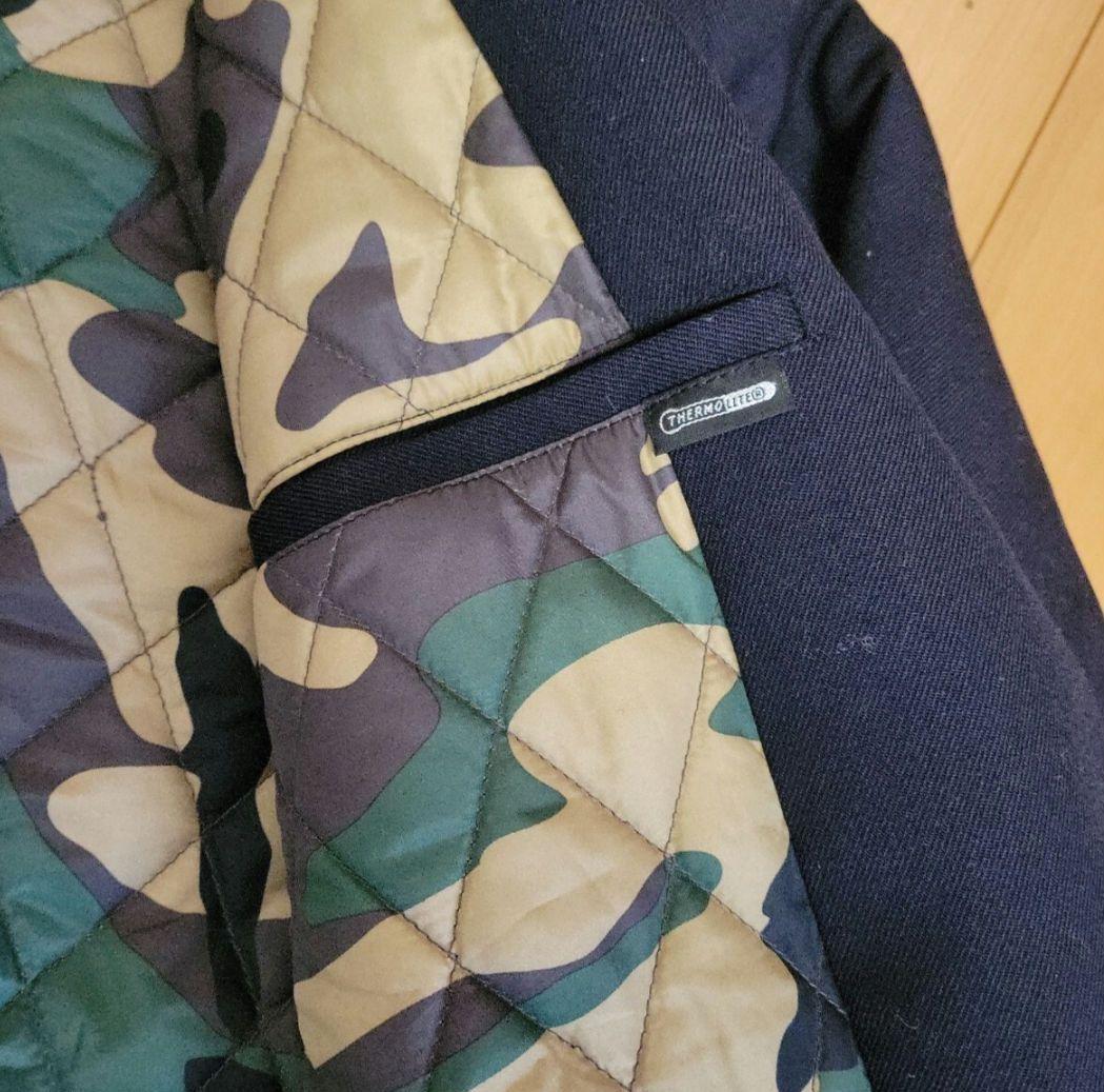 中古美品★New Era ネイビー Nロゴ ジャケット XLサイズ